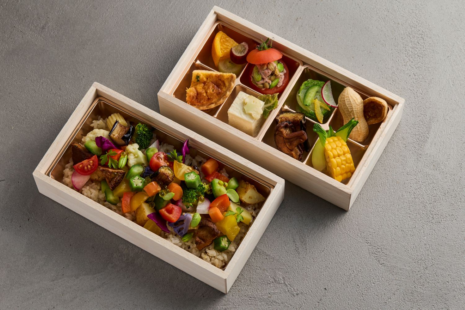 ベジタリアン ガストロノミー二段弁当