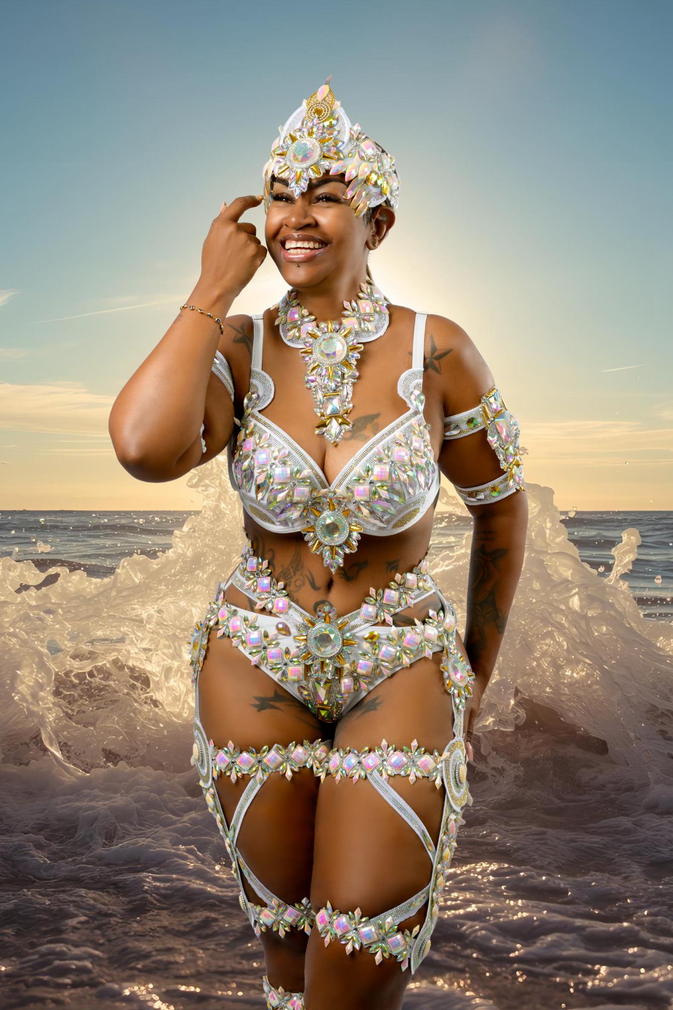 SandQueen Cut-out Bikini two piece (Naked)