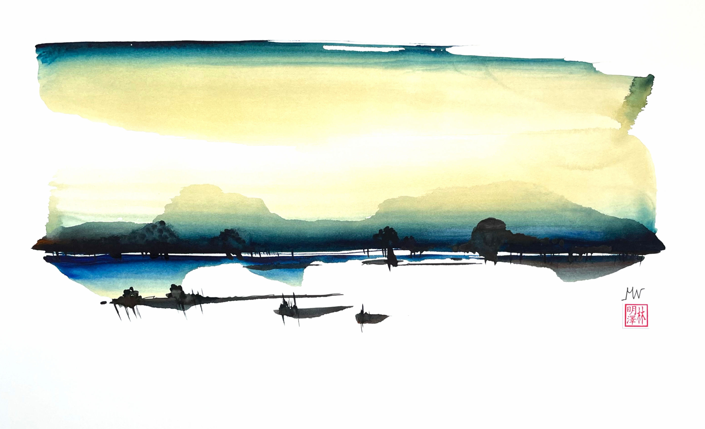 Paysage onirique 36 x 51 cm - 004FG