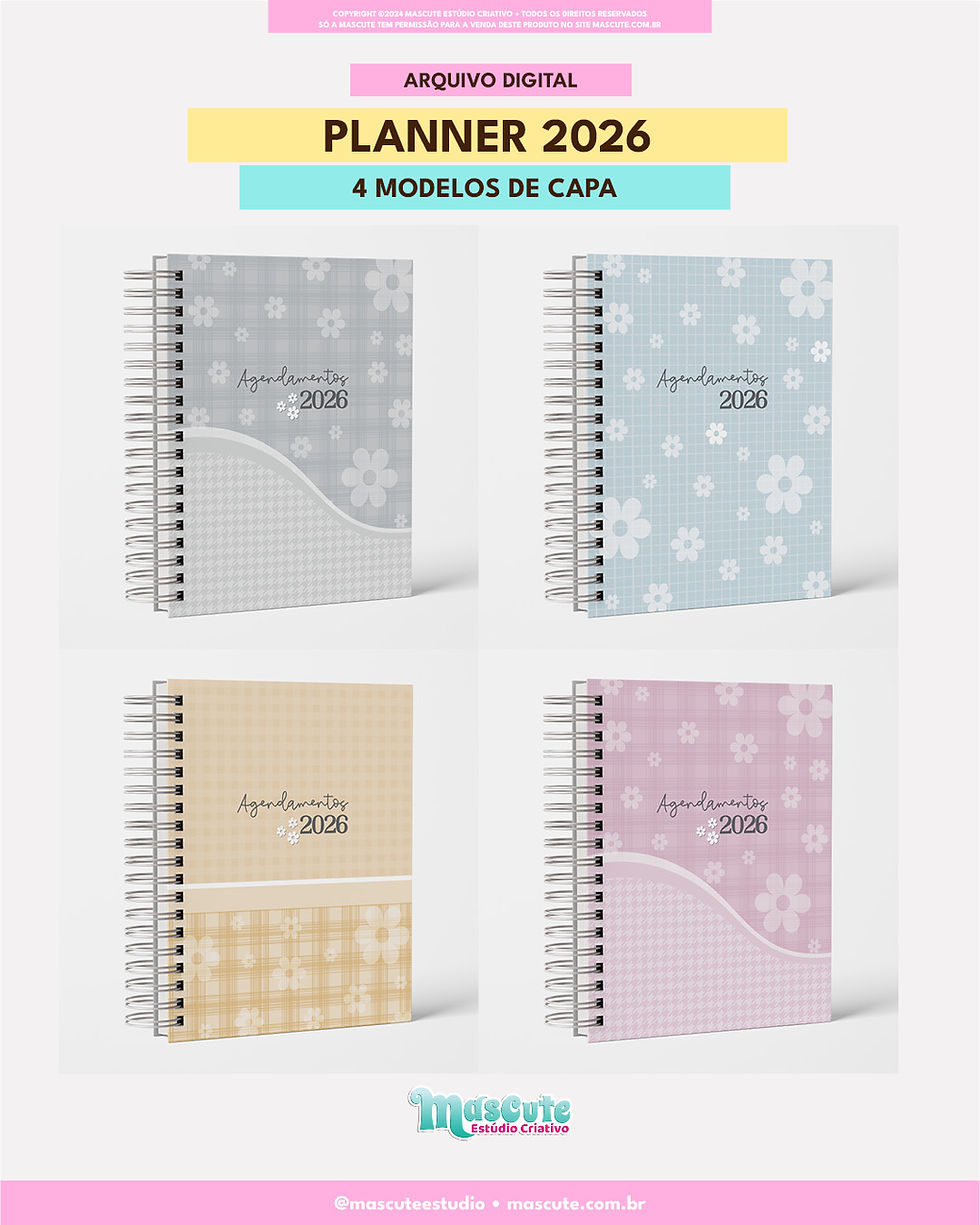 Miniatura: PLANNER DATADO 2026 | A5 | LAYOUT VERTICAL | ARQUIVO DIGITAL