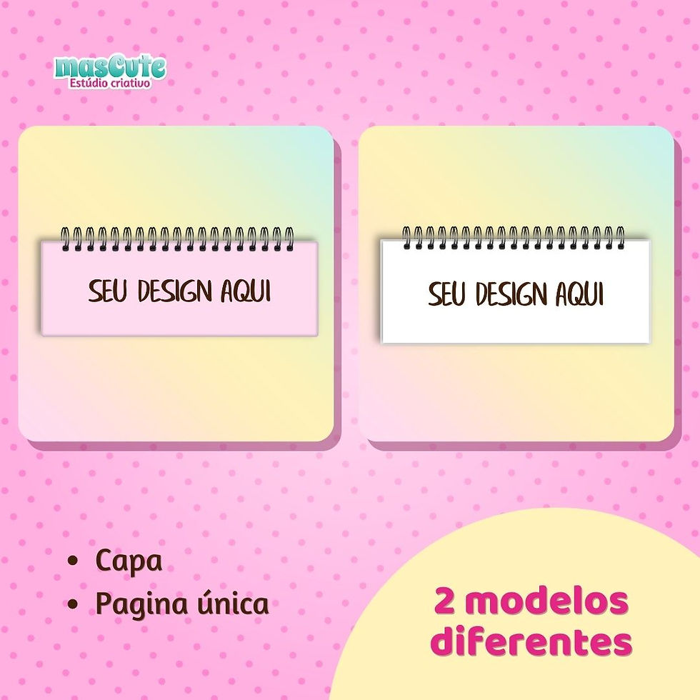 Miniatura: Kit Mockup planner/caderno wire-o retangular