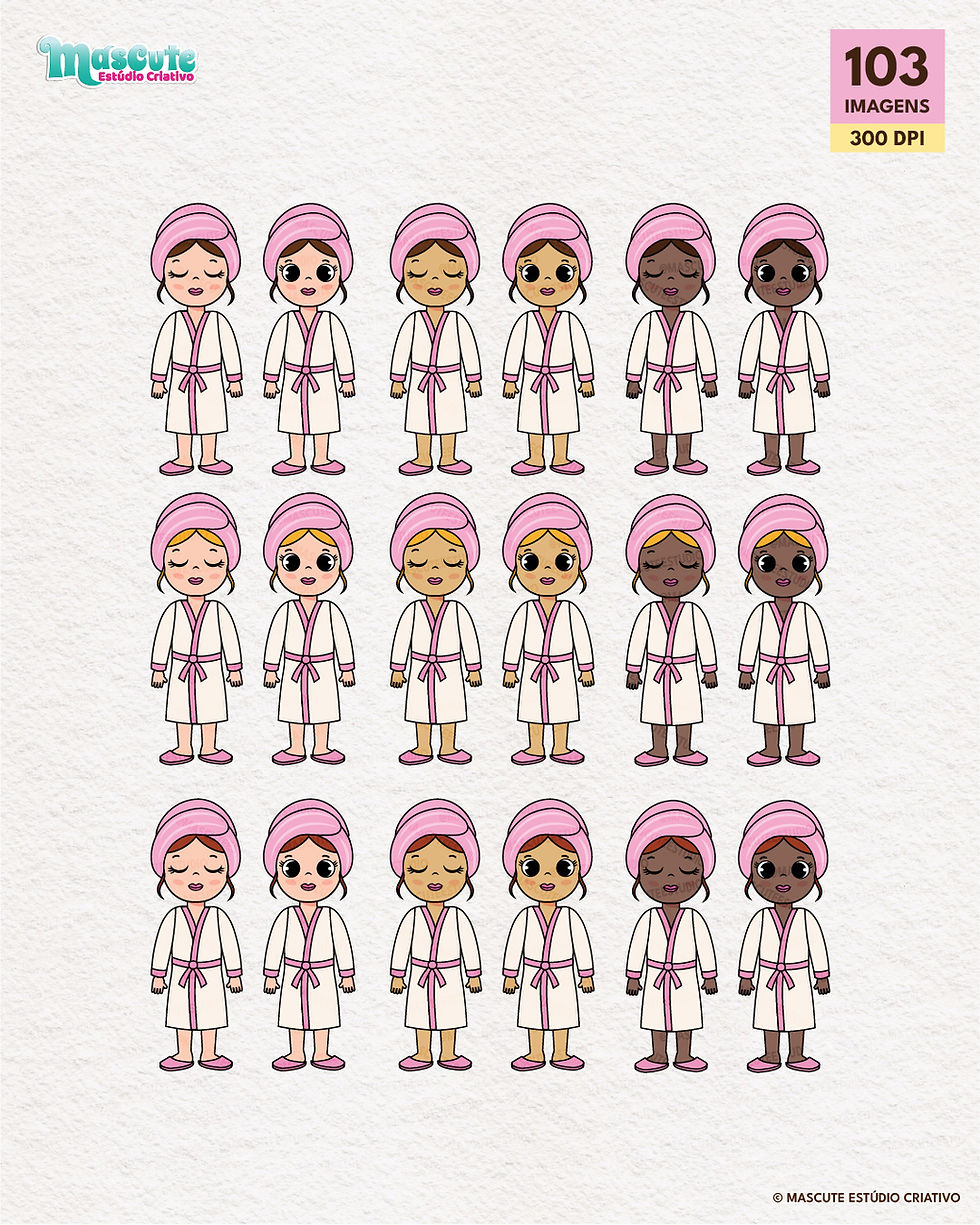 Miniatura: ROTINA DE AUTOCUIDADO  |  KIT DIGITAL CLIPART