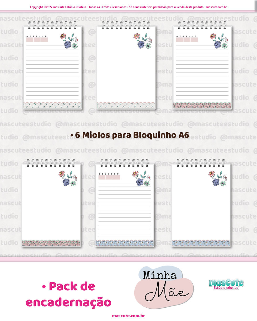 Miniatura: Pack encadernação Minha Mãe | coleção dia das mães