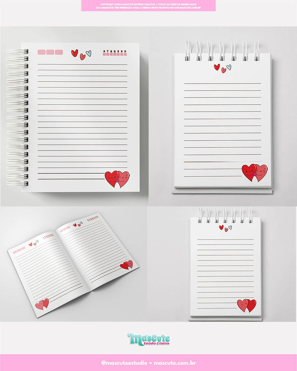 Miniatura: COMBO DE ENCADERNAÇÃO | DIA DOS NAMORADOS 2024