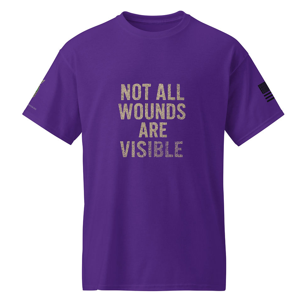 Thumbnail: "Not All Wounds are visible" DryBlend® T-Shirt