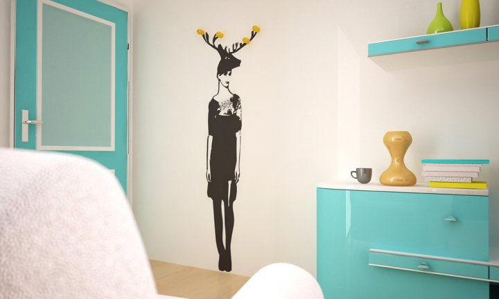 Free Like  a Deer Vinyl Hanger