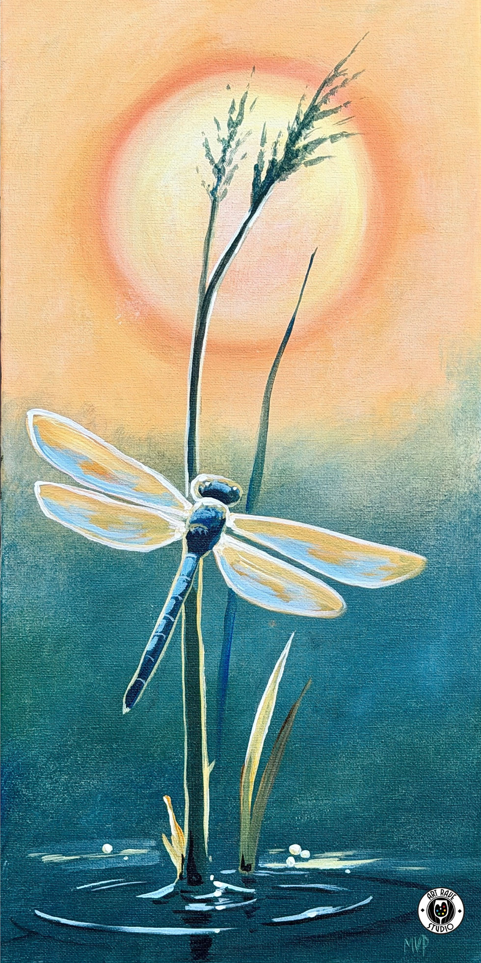 "Dragonfly Sunset": Public Artsy Party!