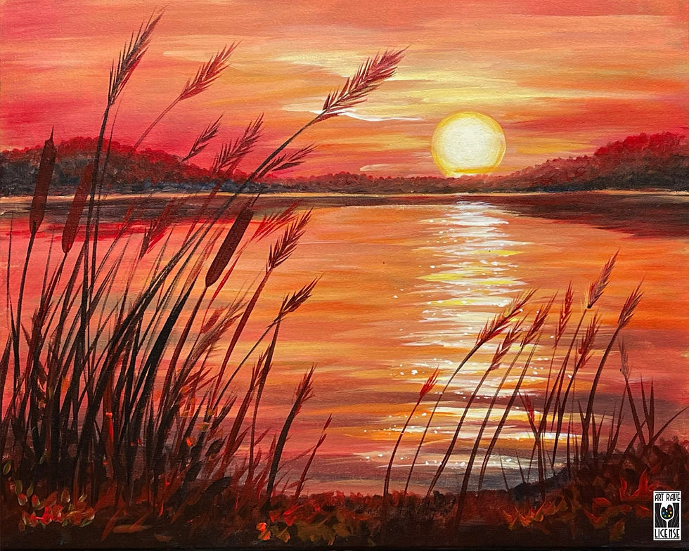 "Summer Sunset.": Public Artsy Party!