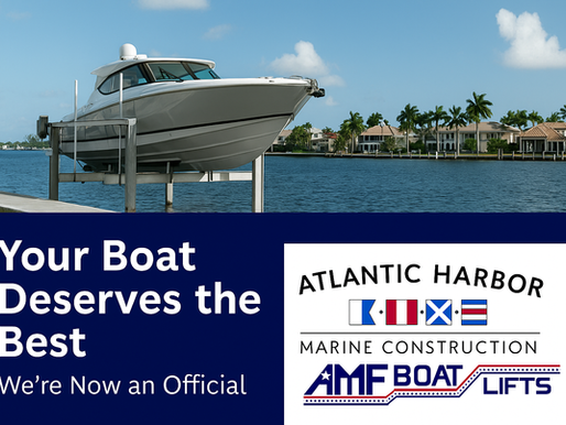 Atlantic Harbor Marine Construction is Now an Official AMF Boat Lift Dealer