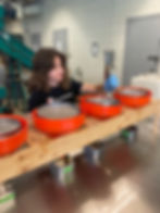 Allison Bunce running Wet Aggregate Stability on soil samples