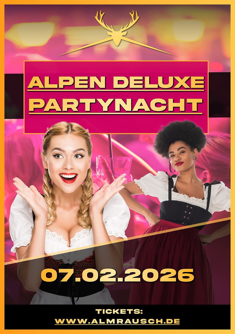 Die große Alpen-Deluxe-Partynacht im Februar