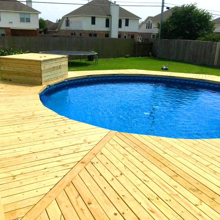 Custom Pool Deck Pool Boyz Above Ground Pool Installers