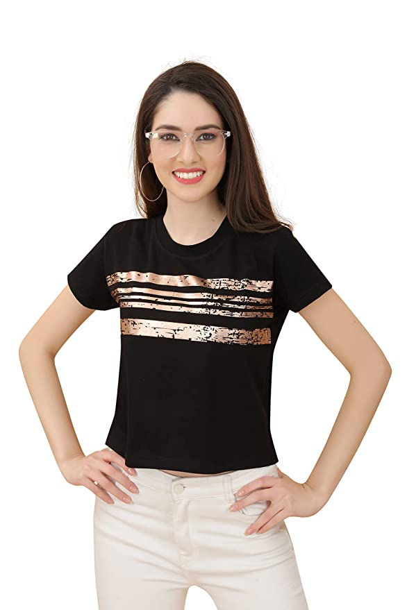 Thumbnail: Women's Stylish Cotton Lycra Crop Top