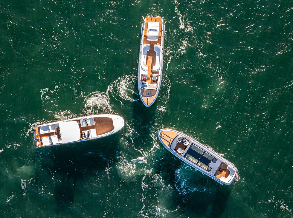 Yacht Boardwalk Superyacht Tenders From Above