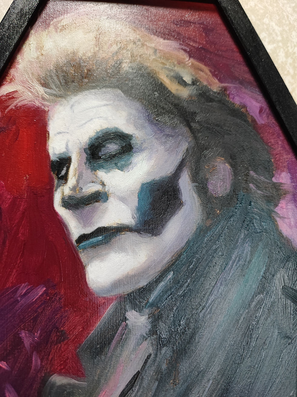 Thumbnail: Papa Emeritus - Painted Coffin Panel