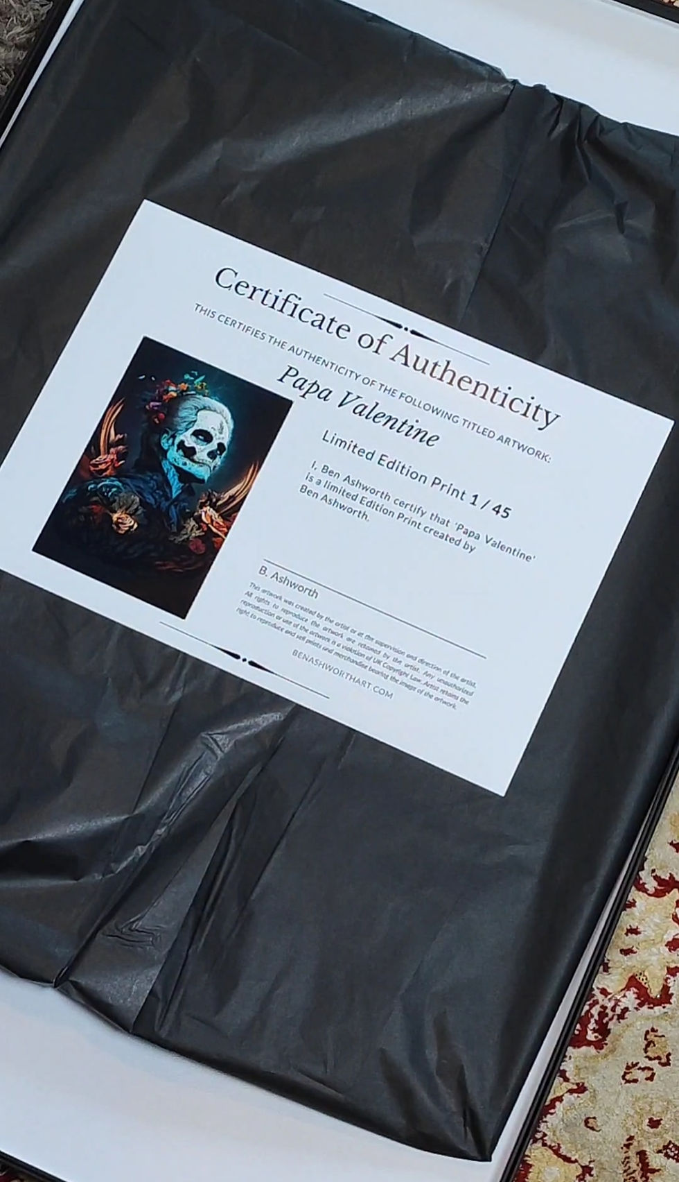 Thumbnail: Limited Edition Mounted Wax Sealed Signed Prints