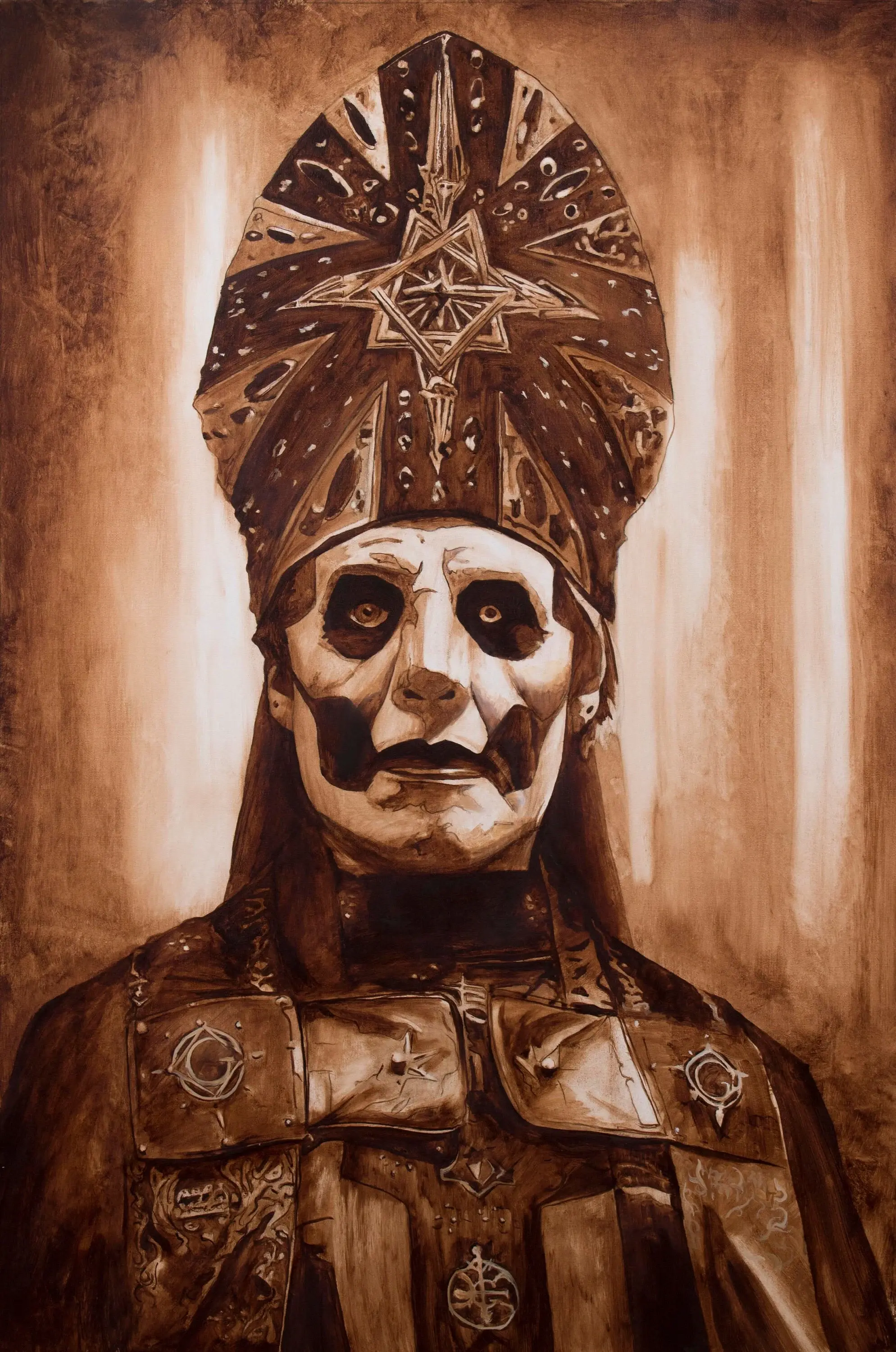 Papa Emeritus IV (4) Oil Painting - Original Fine Art for Sale