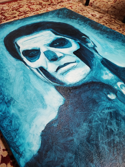 Thumbnail: Papa Emeritus III Terzo - Original Oil Painting Blue