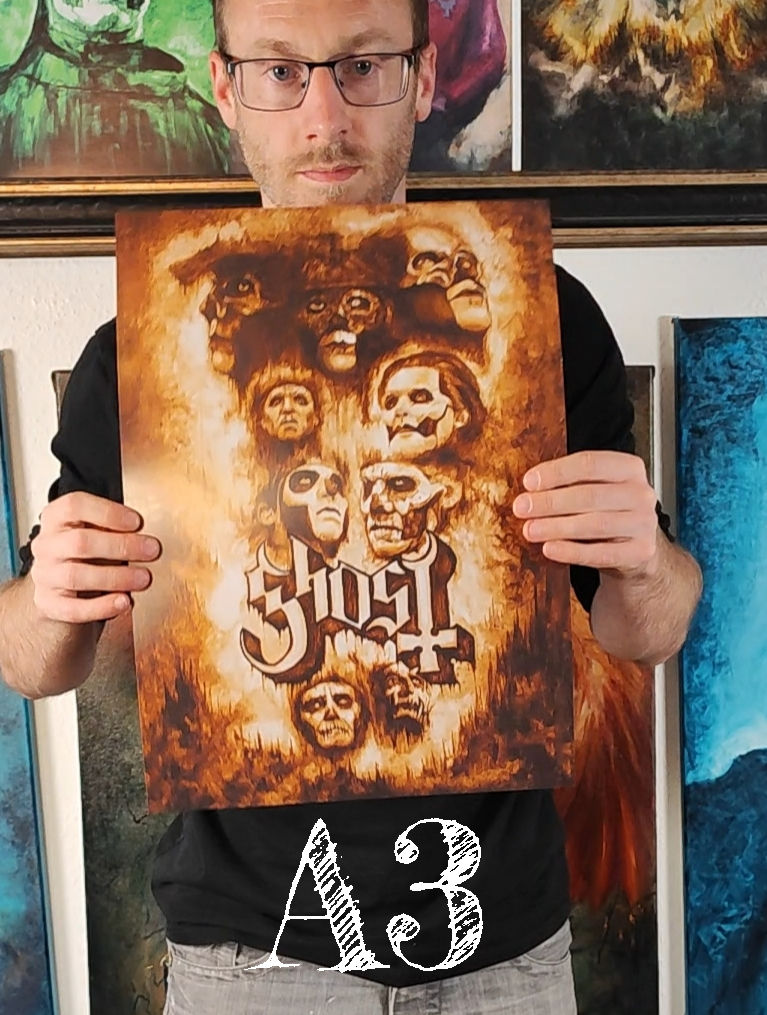 Thumbnail: The Ascension of Papa- Print - Ghost Band Original Art