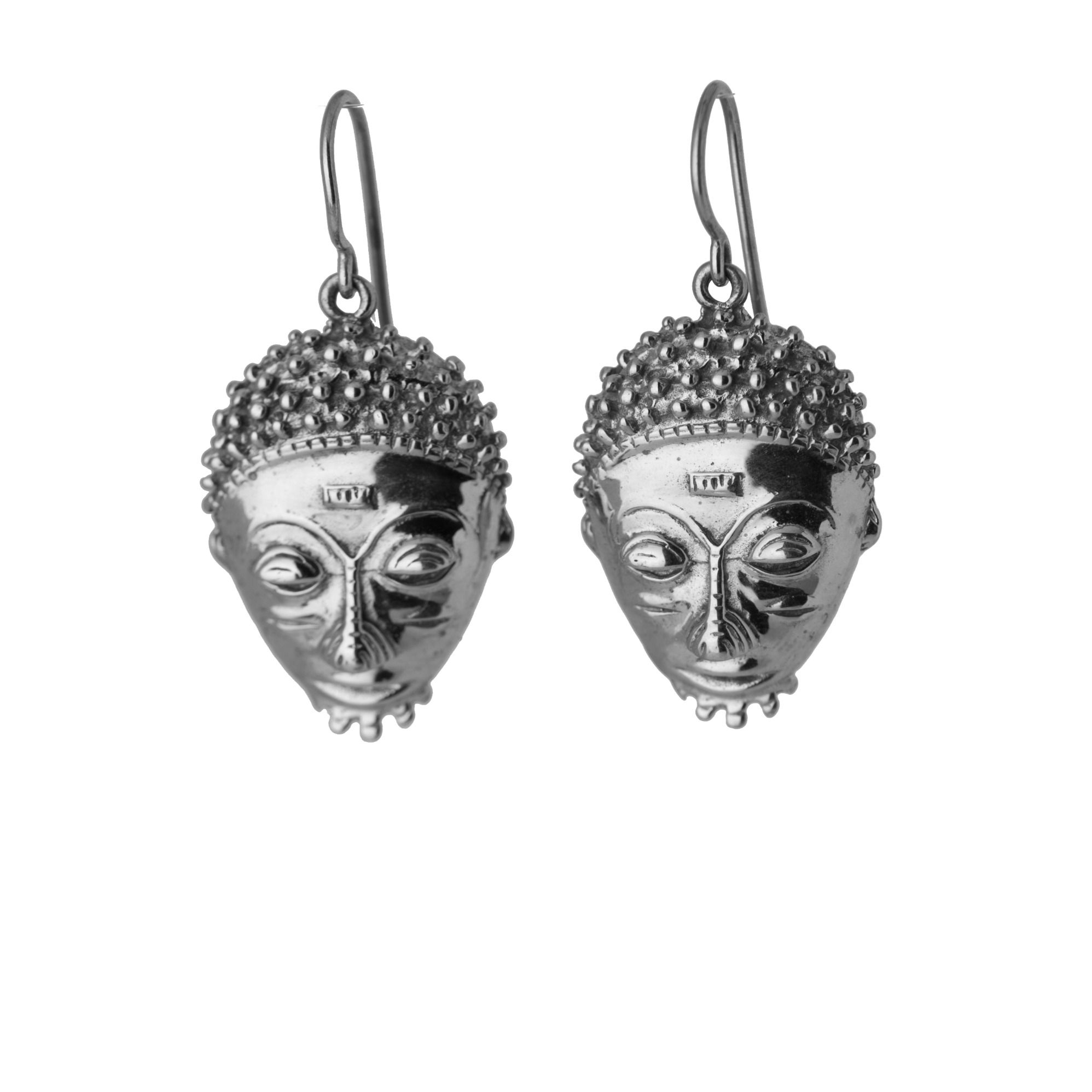 Black Buddha Earrings