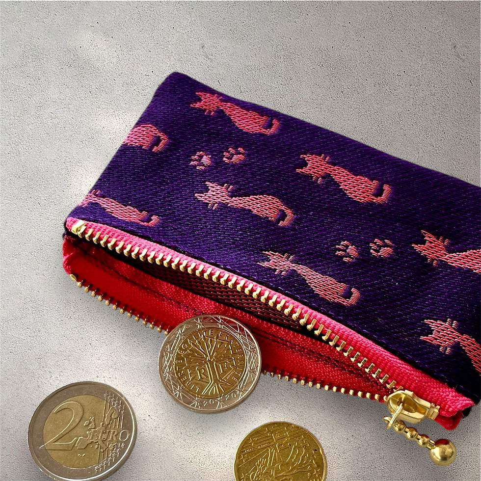 Miniature : Porte-monnaie en tatami-beri