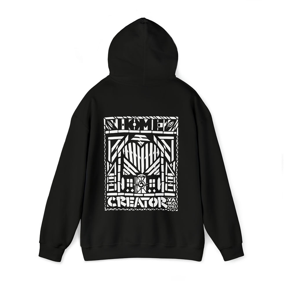 Thumbnail: Mind's Eye Logo (front) / Home Creator Stencil  (back) Unisex Hoodie