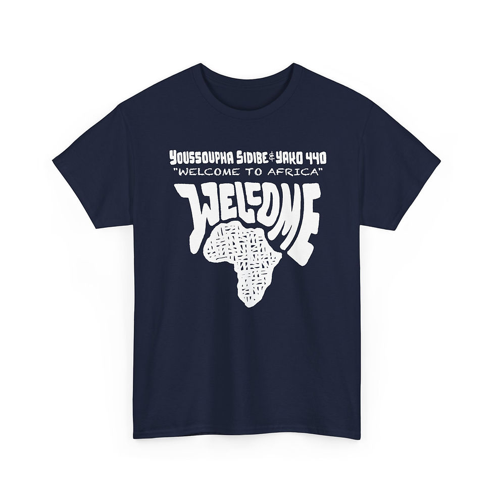 Thumbnail: Welcome To Africa (front) / Mind's Eye (back) - Unisex Heavy Cotton T-Shirt