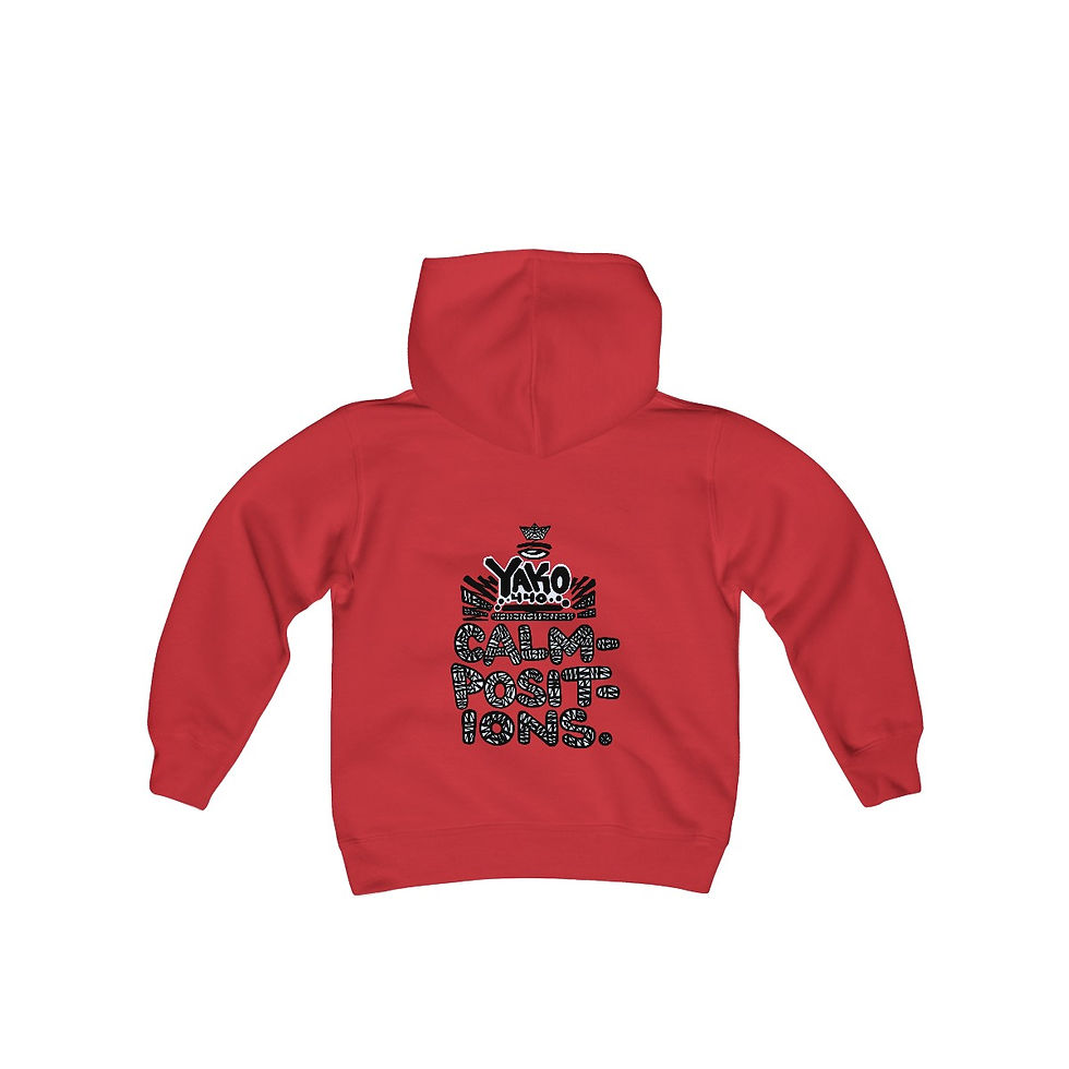 Thumbnail: Elements of Hip Hop (front) / Calmpositions Album (back) **Youth Size Hoodie