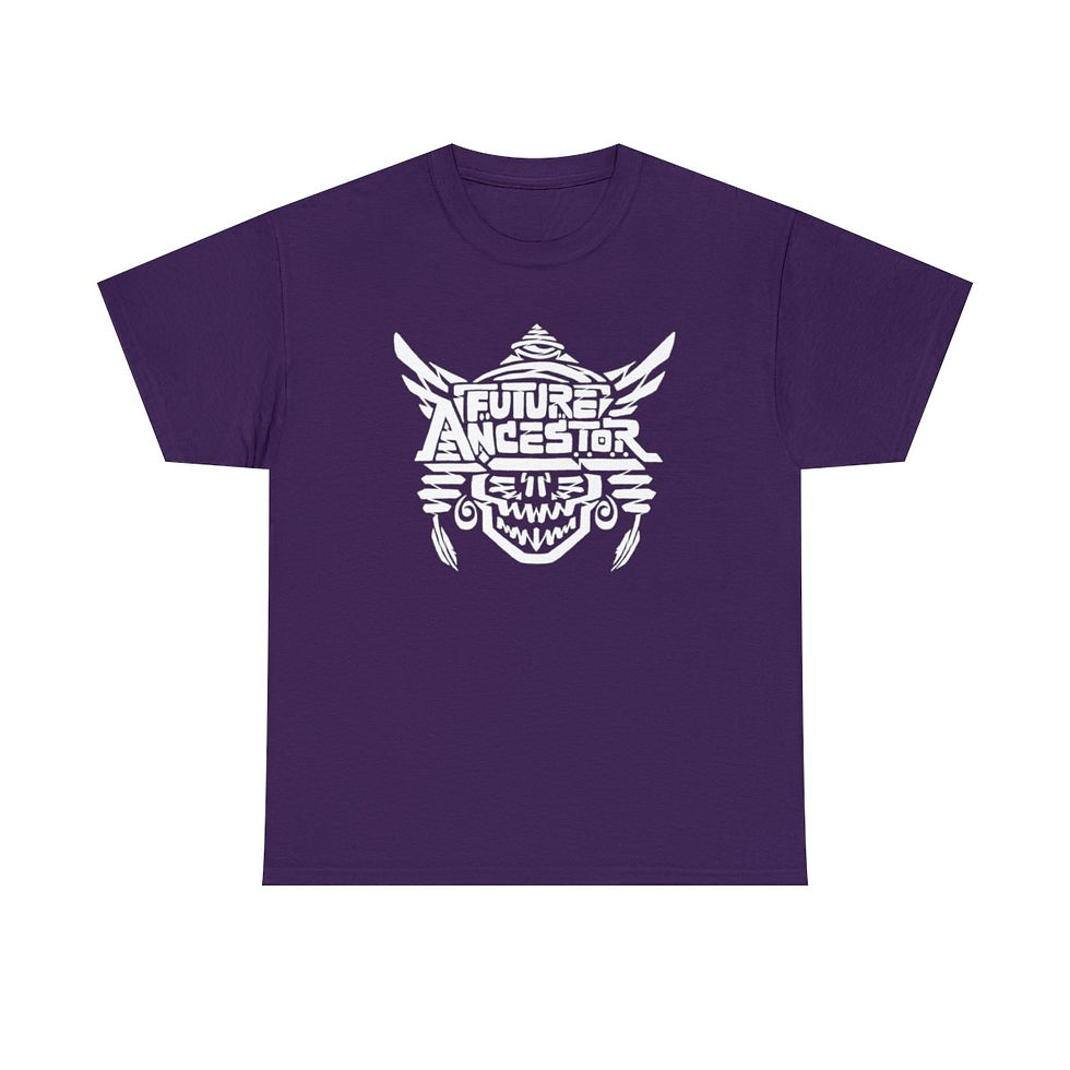 Thumbnail: Future Ancestor (front) / Mind's Eye (back) - Unisex Heavy Cotton T-Shirt