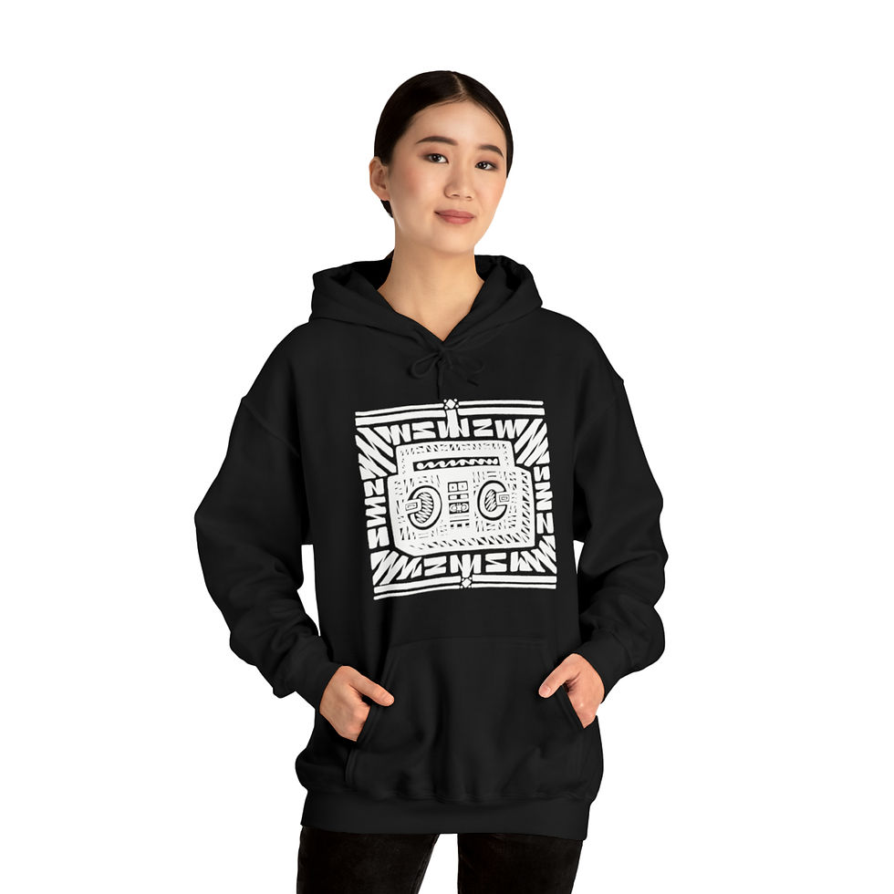 Thumbnail: Boombox (front) / Mind's Eye (back) Unisex Heavy Blend™ Hoodie