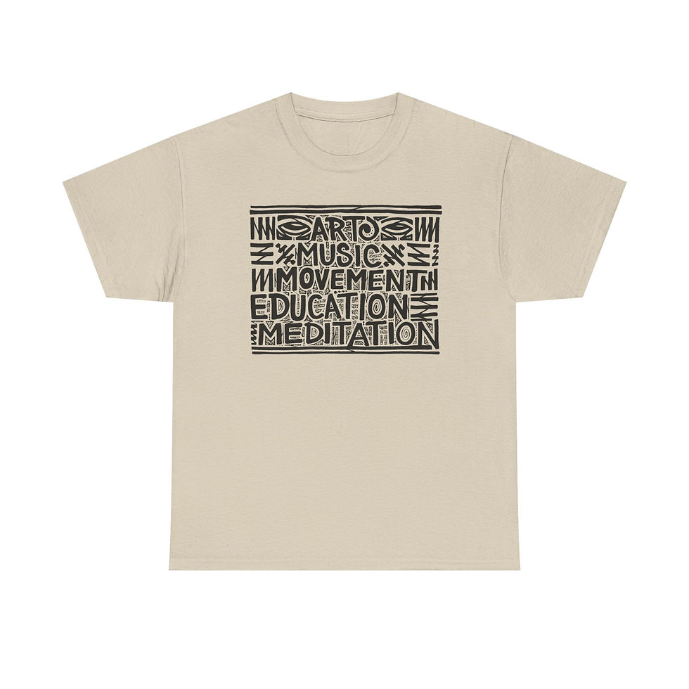 Thumbnail: Daily Practices (front) / Calmpositions (back) - Unisex Heavy Cotton T-Shirt