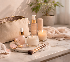 Elegant beauty essentials on display.png