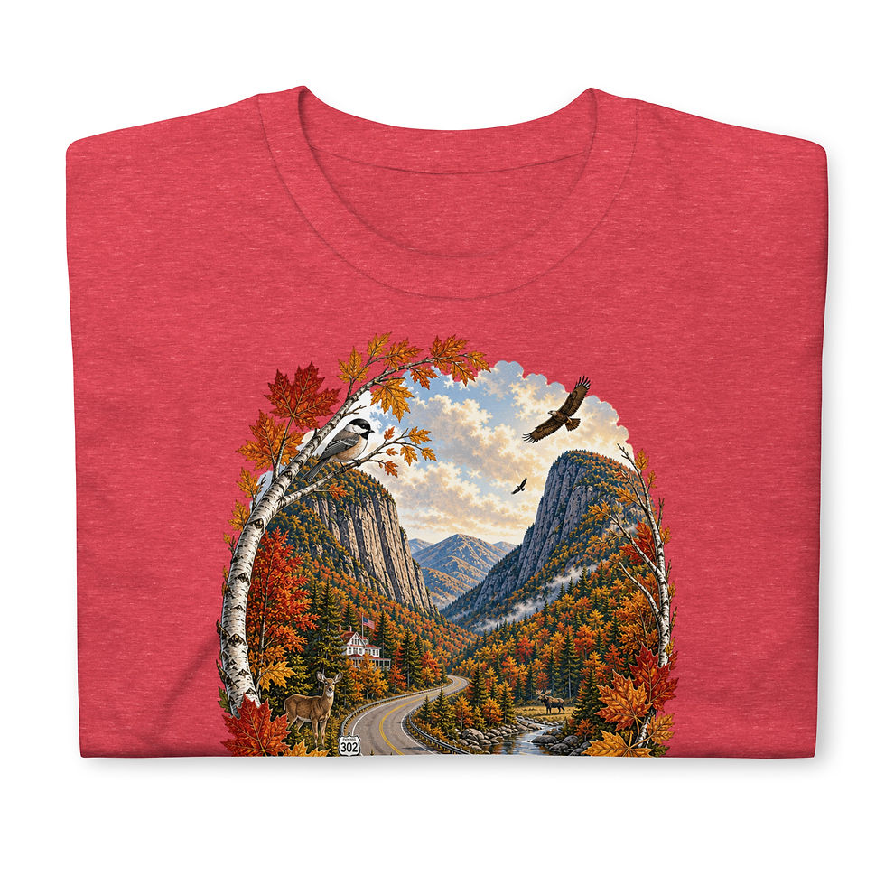 Thumbnail: Autumn in Crawford Notch – White Mountains, New Hampshire T‑Shirt