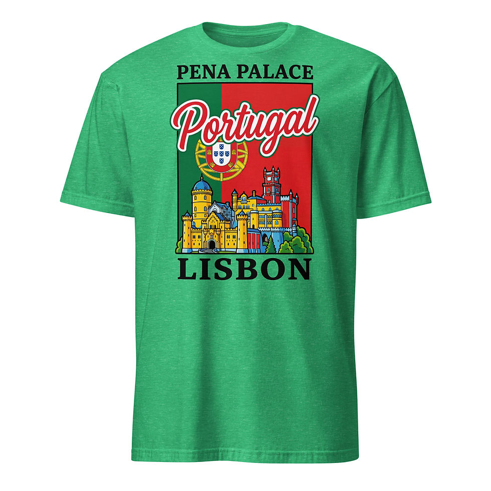 Thumbnail: Portugal Pena Palace Lisbon - Short-Sleeve Unisex T-Shirt