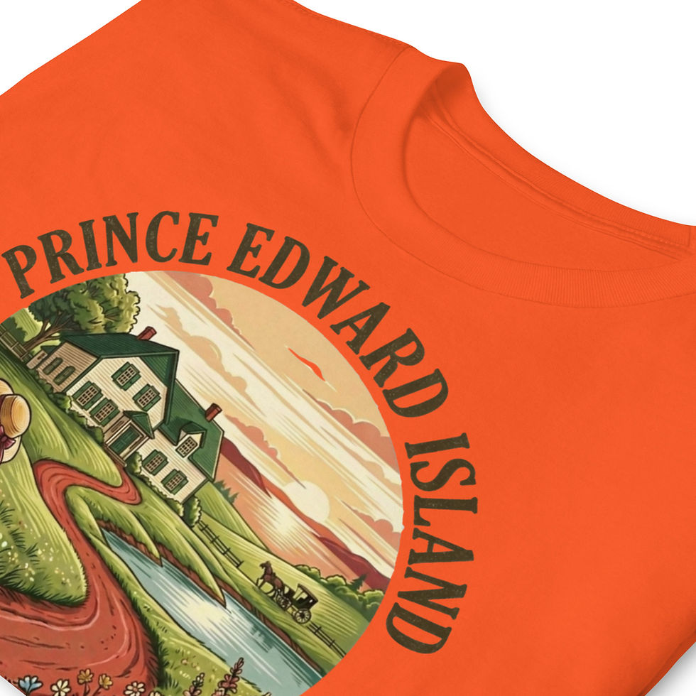 Thumbnail: Orange Prince Edward Island Anne of Green Gables t‑shirt.