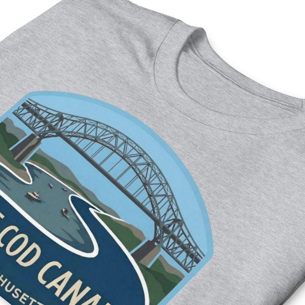 Thumbnail: Cape Cod Canal Bridge - Short-Sleeve Unisex T-Shirt