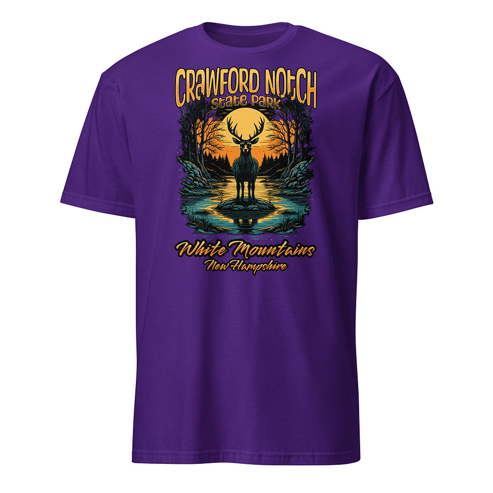 Thumbnail: Crawford Notch SSP Deer - Short-Sleeve Unisex T-Shirt