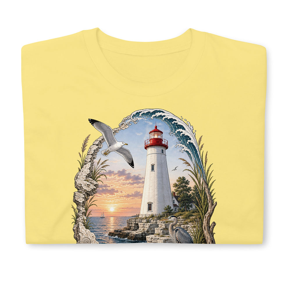 Thumbnail: Marblehead Lighthouse — Ohio | Great Lakes Heritage T‑Shirt