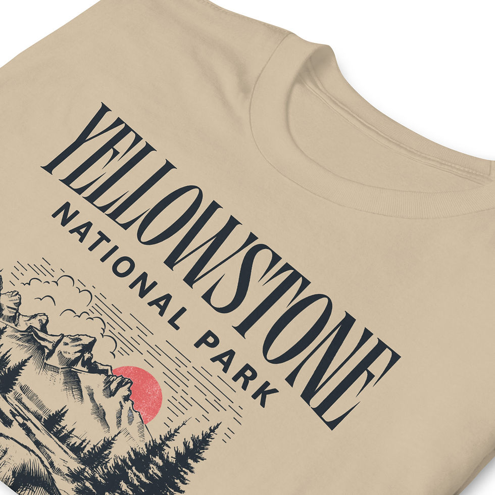 Thumbnail: Yellowstone NP - Buffalo - Short-Sleeve Unisex T-Shirt