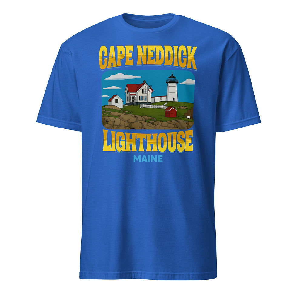 Thumbnail: Cape Neddick Lighthouse - Short-Sleeve Unisex T-Shirt