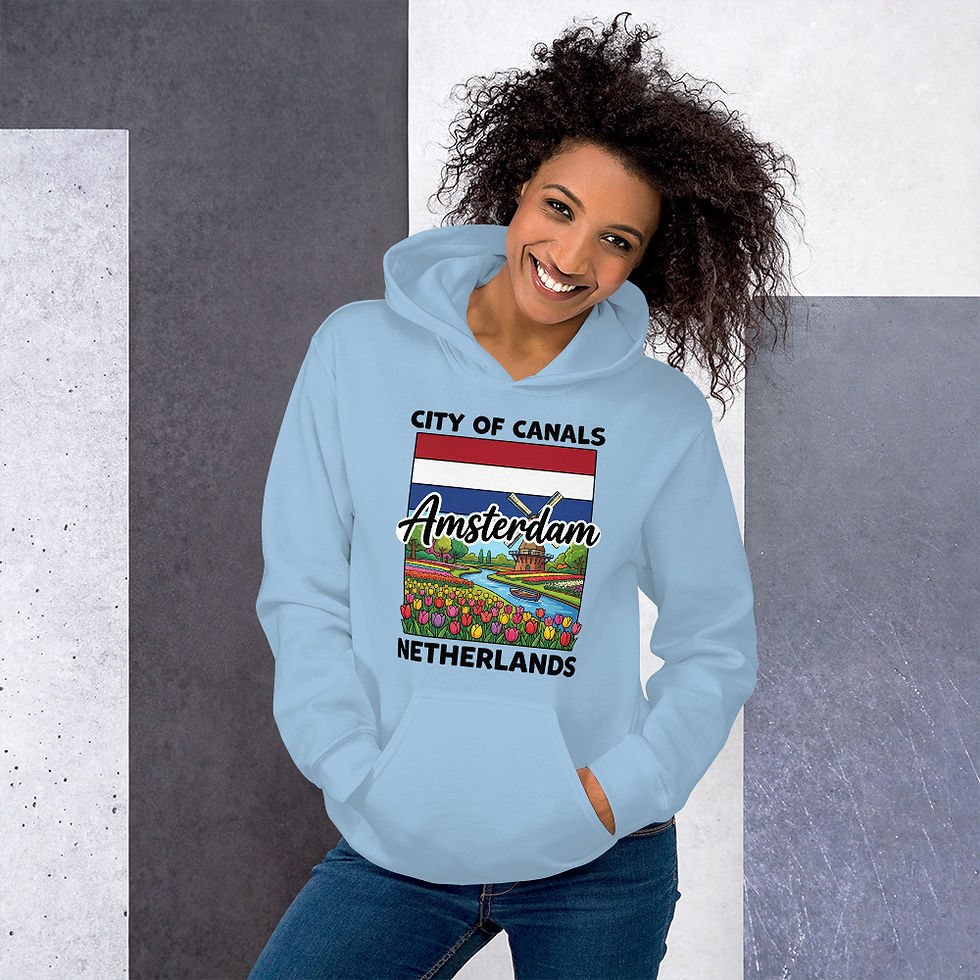 Thumbnail: City of Canals Amsterdam Netherlands Unisex Hoodie