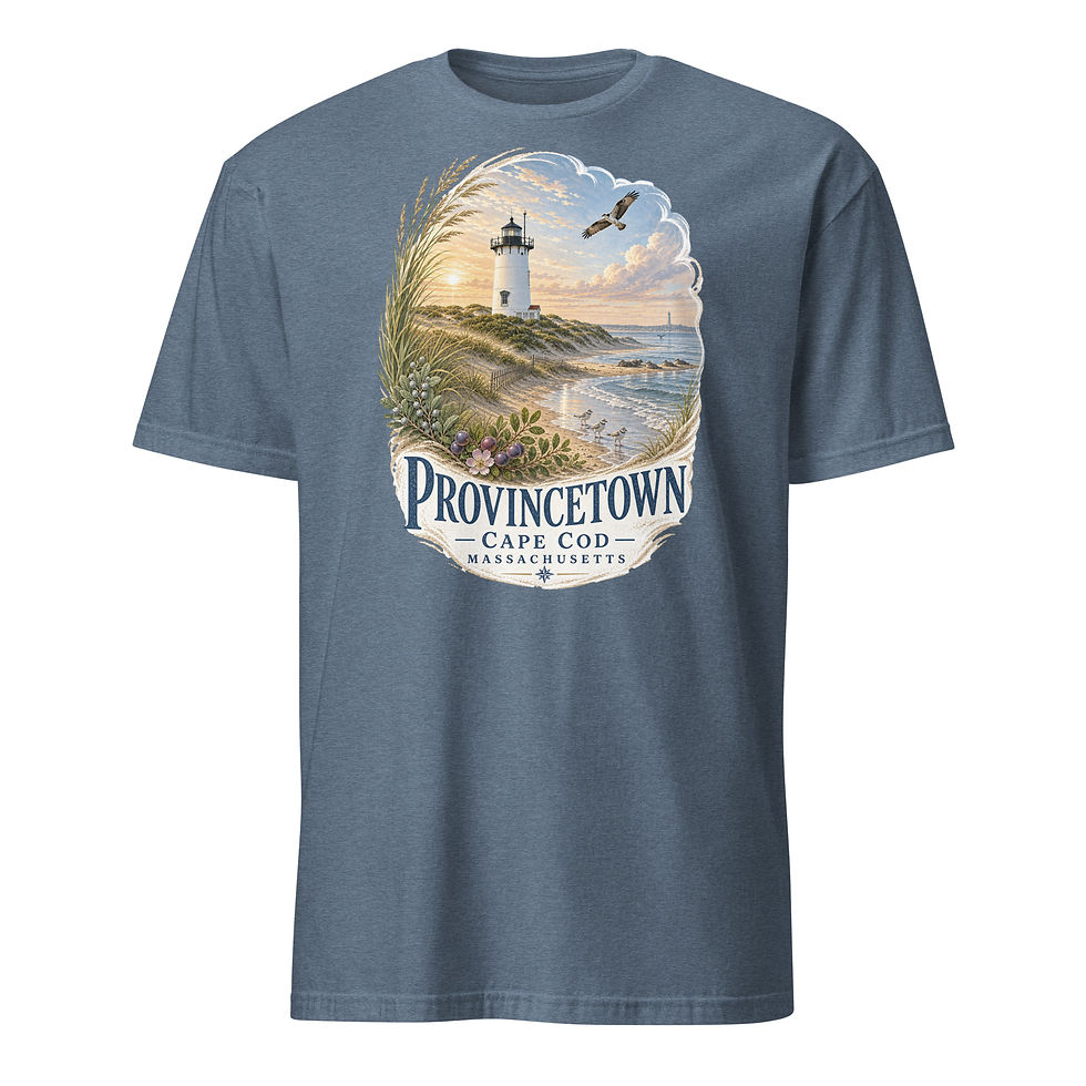 Thumbnail: Race Point Lighthouse – Provincetown – Cape Cod – Massachusetts T‑Shirt