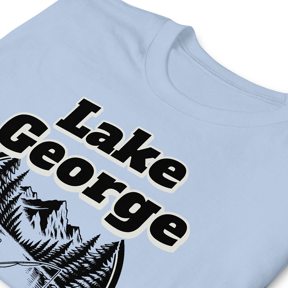 Thumbnail: Lake George Bear Fishing - Short-Sleeve Unisex T-Shirt