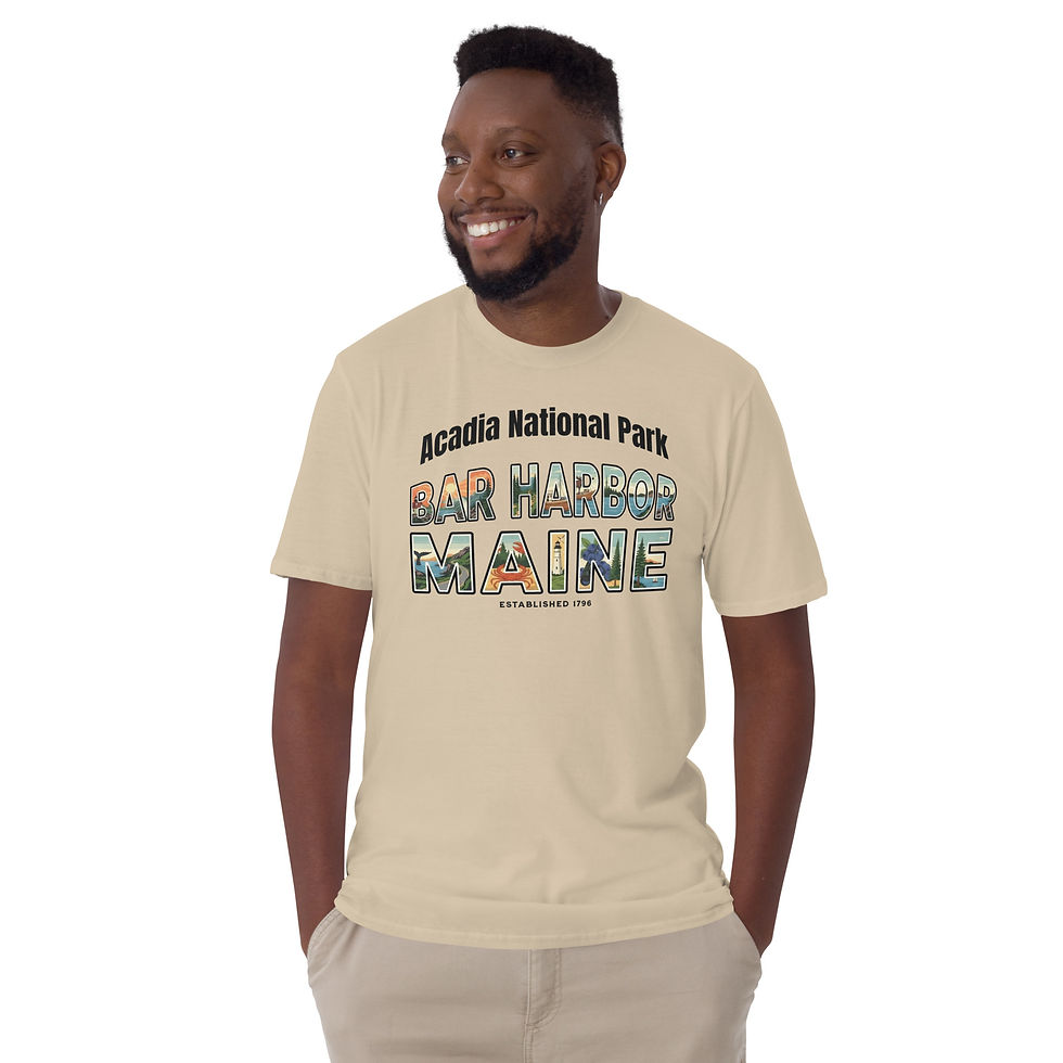 Thumbnail: Bar Harbor Maine - Short-Sleeve Unisex T-Shirt