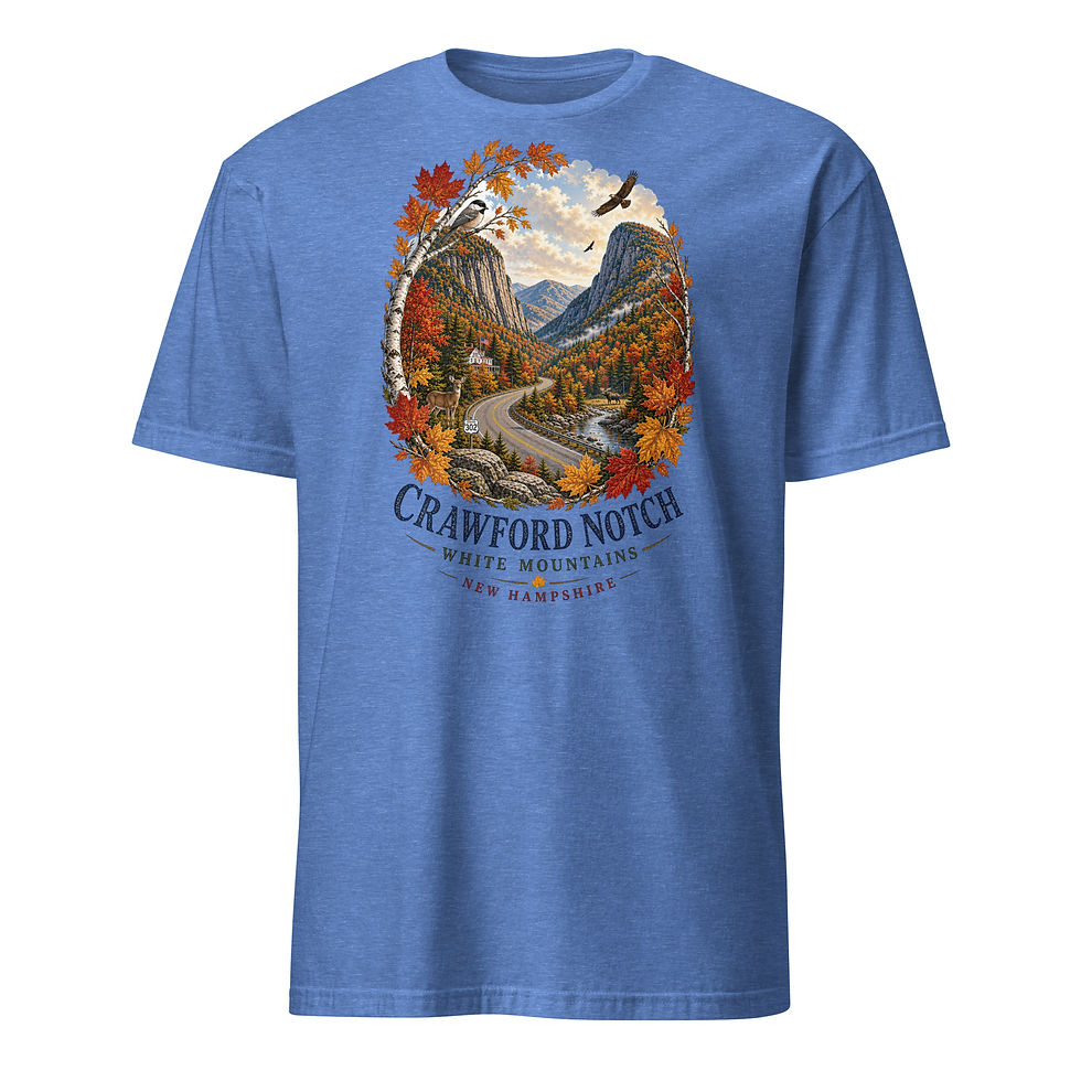 Thumbnail: Autumn in Crawford Notch – White Mountains, New Hampshire T‑Shirt