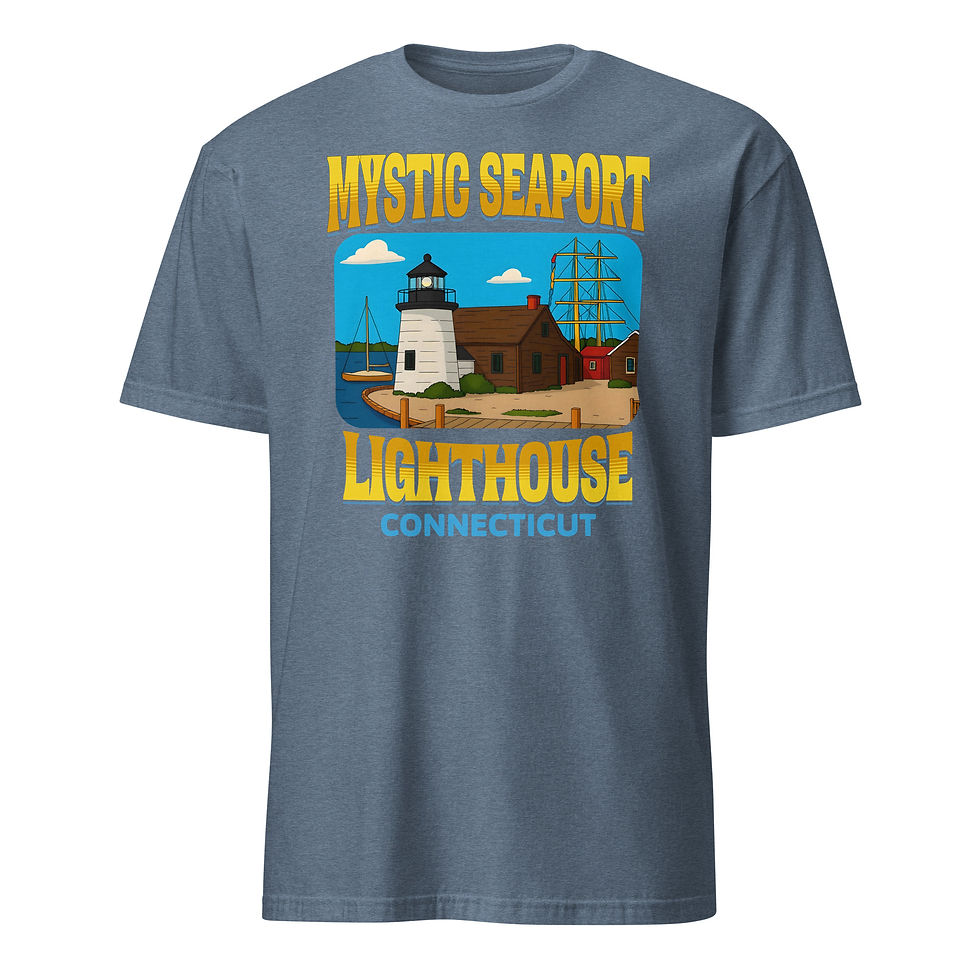 Thumbnail: Mystic Seaport Lighthouse Connecticut T‑Shirt