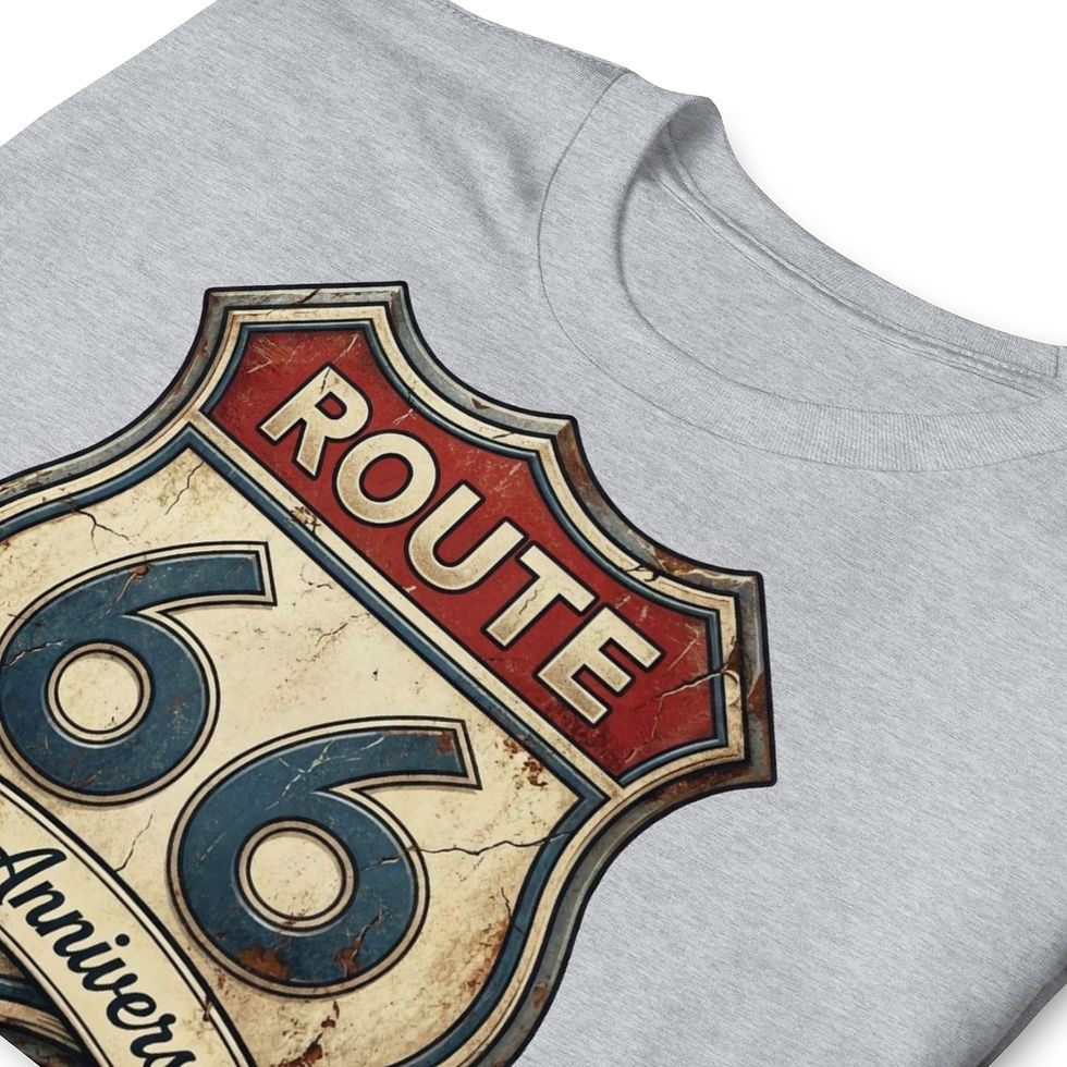 Thumbnail: Vintage Route 66 T-Shirt featuring retro artwork of the iconic highway, celebrating 100 years.
