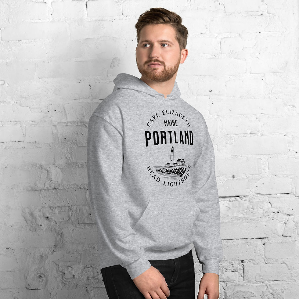 Thumbnail: Portland Head Lighthouse Hoodie - Unisex Hoodie
