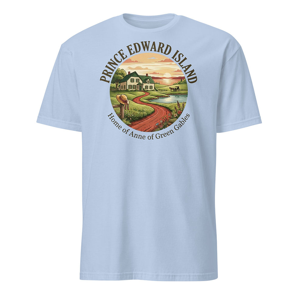 Thumbnail: Light Blue Prince Edward Island Anne of Green Gables t‑shirt.