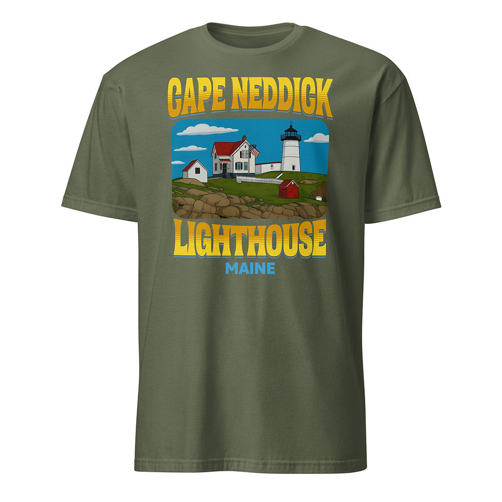 Thumbnail: Cape Neddick Lighthouse - Short-Sleeve Unisex T-Shirt